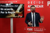 El PSOE se pone a disposicin del Gobierno regional para unos presupuestos sin vetos y centrados en las necesidades reales de la Regin