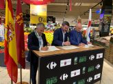 La Comunidad suscribe un convenio con Carrefour y el Caerm para promocionar productos ecolgicos de la Regin de Murcia