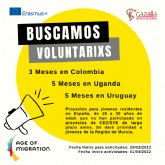 Proyecto 'Age of Migration' la Asociacin Cazalla Intercultural abre convocatoria para 6 plazas de voluntariado en Uruguay, Colombia y Uganda