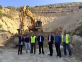 Comienzan las obras para reconstruir un talud y un muro en la carretera que conecta Ulea con la A-30