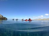 El proyecto  camonmar3 muestra los fondos submarinos de la azoha en un itinerario guiado con equipo snorkel