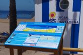 El Ayuntamiento renueva los paneles informativos de ocho playas del municipio cumpliendo con la normativa de accesibilidad