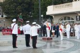 El Arriado de bandera destaco entre los actos celebrados con motivo del Da de la Fiesta Nacional