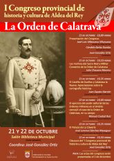 El 21 y 22 de octubre, se celebrar el 'I Congreso provincial de historia y cultura de Aldea del Rey', sobre la Orden de Calatrava