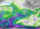 Un río atmosférico afectará a la Península y traerá lluvias abundantes