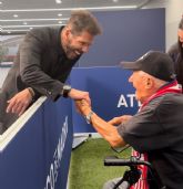 Juan de 93 años, hace realidad su sueño de visitar el Estadio del Atlético de Madrid