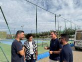 Comienzan los trabajos de acondicionamiento y mejora de las pistas del Club de Tenis de Puerto Lumbreras