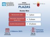 La Comunidad convoca 17 plazas de restauracin, intervencin social y auxiliar educativo