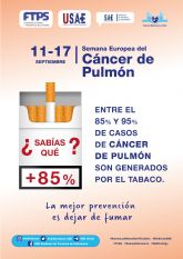 11 al 17 de septiembre, Semana Europea del Cáncer de Pulmón