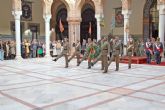 Espana. Sevilla. El General Cepeda Lucas, dio lectura del Real Decreto como Patrona de la Infantera la Virgen de la Inmaculada en Sevilla