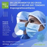 Opolex ofrece gratis la preparacin de oposiciones de sanidad a profesionales que pelean contra el COVID-19