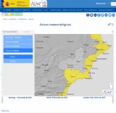 Meteorología actualiza y amplía aviso de fenómenos adversos de nivel amarillo por lluvias en la Región de Murcia