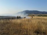 Efectivos adscritos al Plan Infomur apagan incendio en Jumilla