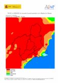 El nivel de riesgo de incendio forestal previsto para hoy viernes es EXTREMO en casi toda la Regin