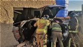 Conductora herida tras empotrar su coche contra una vivienda en Alquibla (Ojs)