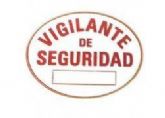 Nueva placa de vigilante de seguridad en PVC