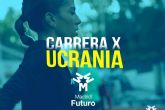 Madrid Futuro x Ucrania'. La capital espanola se tine con la bandera de Ucrania en 5km de marcha por la paz