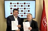 Logra Pedro Haces gran acuerdo con convenio laboral en gira por Espana