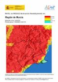 El nivel de riesgo de incendio forestal previsto para hoy lunes es EXTREMO en casi toda la Regin de Murcia