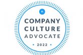 La insignia de reconocimiento de Nailted que da visibilidad sobre la buena cultura de empresa, Company Culture Advocate