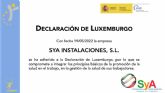 SyA Instalaciones explica qu es la Declaracin de Luxemburgo y la salud laboral