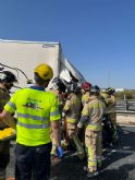 Cinco personas heridas en un accidente ocurrido en Km 134 de A-30, Murcia sentido Albacete