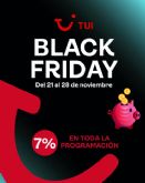 TUI celebra Black Friday con el 7% de descuento en toda la programacin