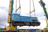 Una locomotora militar estadounidense preservada por la Fundacin del Patrimonio Ferroviario