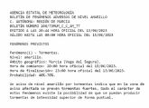 Meteorologa amplia nuevamente el aviso de lluvia y tormentas la Vega del Segura, Campo de Cartagena, Mazarrn, Valle del Guadalentn, Lorca y guilas