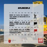 Los puestos de vigilancia de playas del Plan Copla han abierto hoy lunes, 17 de julio, con 1 bandera roja y 23 banderas amarillas en guilas, Cartagena, San Javier y San Pedro del Pinatar