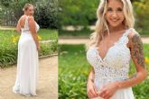 Vestidos Araya; el modelo ms vendido en gala ahora disponible para novias, con tallas para todas