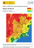 Meteorología establece riesgo de incendios forestales Muy Alto en la mayor parte de la Región