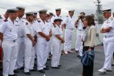 Robles desea en Ferrol buena suerte a la fragata Mndez Nnez en su prxima misin de la OTAN