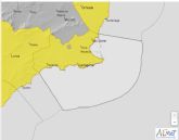 Aviso amarillo por fenómenos costeros en Campo de Cartagena y Mazarrón para mañana domingo