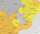 La Agencia Estatal de Meteorología actualiza los avisos vigentes por fenómenos adversos en la Región de Murcia