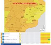 Ultima actualización de la información meteorológica (16:30)