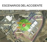 Simulacro de accidente químico en la empresa INTERPLASP de Yecla