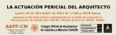 Este lunes, jornada sobre La actuacin pericial del arquitecto en la sede de la demarcacin de Toledo del COACM