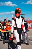 Fabin Gorrn, piloto de Maranello Spain, se prepara para la carrera de Hivern en el Circuito Lucas Guerrero