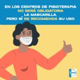 El Consejo General de Colegios de Fisioterapeutas de Espana recomienda el uso de la mascarilla en los centros de fisioterapia