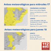 Meteorologa ampla sus avisos por fenmenos costeros y viento para manana y pasado manana