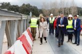 Robles elogia el trabajo realizado por el Ejército de Tierra en la instalación del puente logístico en Aldea del Fresno