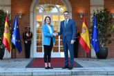 El presidente del Gobierno se reúne con la presidenta del Parlamento Europeo