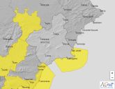 Actualizacin de avisos de fenmenos meteorolgicos adversos: hoy, fenmenos costeros y manana, viento y fenmenos costeros