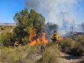 Conato de incendio forestal en Javal Nuevo (Murcia)