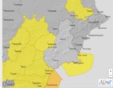 La Agencia Estatal de Meteorología ha actualizado su aviso de fenómenos meteorológicos en la Región de Murcia