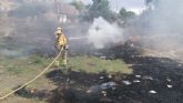 Incendio de pastizal y matorral en Calasparra