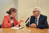 Mónica García se reúne con el ministro de Sanidad de Palestina para colaborar frente a la crisis sanitaria en Gaza