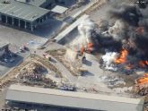 Incendio industrial en la pedanía lorquina de Barranco Hondo