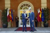 Pedro Sánchez recibe al primer ministro de Catar, Mohammed Bin Abdulrahman Al Thani